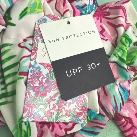 Stella Parker Long Sleeve Rash guard UPF 30 Floral Pull Over Swim Shirt Size XL - Picture 2 of 14